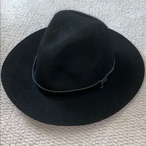 Black fashion hat